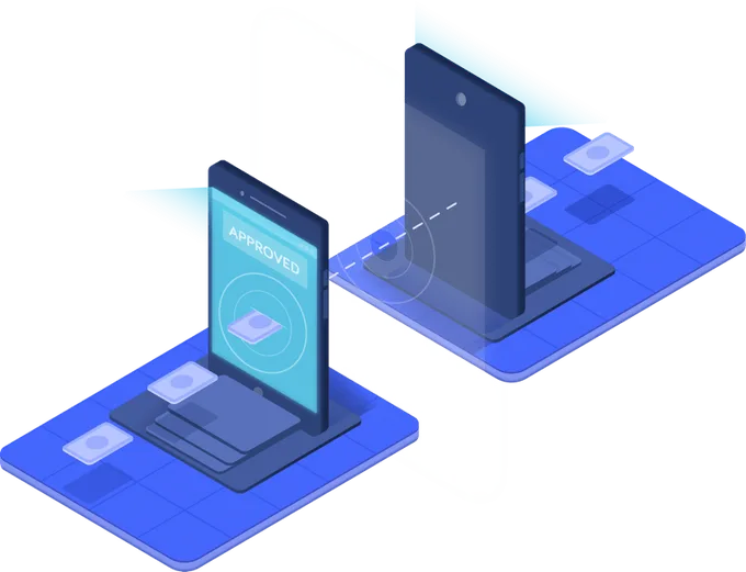 Illustration representing collaborative digital product development